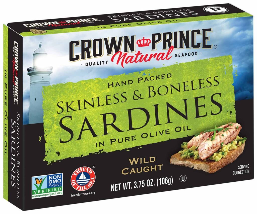 crown prince sardin tins for export