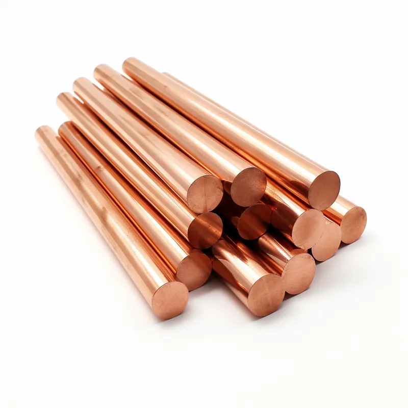 Copper Bars Oxygen-Free Electronic Grade Round Rods